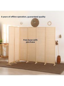 Foldable Portable Blocking Bamboo Screen Divider