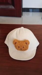 [Hoàn Tiền 6%] Mũ lưỡi trai cho bé trai bé gái thêu hình gấu nổi 3D 0-2 tuổi mesocshop