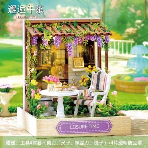 DIY 3D โมเดลบ้านเล็ก โมเดลตั้งชิ้น วัสดุไม้ ของเล่นสำหรับเด็ก วัย 14 ปีขึ้นไป ของเล่นที่สร้างสรรค์และสร้างสรรค์