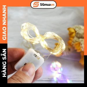 Dây led nháy đèn led đom đóm dùng pin đủ màu chớp nháy 1m 2m 3m
