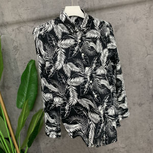 Really Handsome ~ Export Spring and Autumn Pure Cotton Maple Leaf Long Sleeves Shirt Mens Handsome Casual Overshirt Tops Fashion