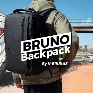 พร้อมส่ง | กระเป๋าเป้รุ่น Bruno Backpack | ใส่ Notebook 17 นิ้วได้ | กระเป๋าสะพายหลัง | กระเป๋าเดินทาง