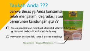 Naturefarm Tepung mata berah merah CRP Bekatul 1/2kg Course rise powder Cereal sehat siap saji
