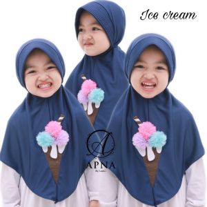 Hijab Anak TK Arsya / Hijab Anak TK Kekinian / Hijab Anak TK Ped Antem / Jilbab Anak Karakter Ice Cream / Jilbab Anak Perempuan / Jilbab Anak Jersey / Kerudung Anak TK / Bergo Anak Jersey / Bergo Anak TK/ Khimar Anak
