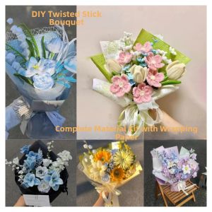 DIY Craft Torsion Rods Bouquet Gift