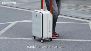 Hanke Front Opening Travel Luggage  with Wide Handle Hard Shell Suitcases with TSA Lock
