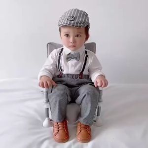 Set sơ mi công tử bé trai Hàn Quốc 10-18kg Củ khoai tây shop chất đũi mềm mịn phong cách sành điệu cho bé