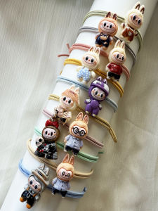 Adorable Elf Rabbit Hair Ties Set Cartoon Ugly Cute Headbands High Elasticity Acrylic Hair Bands for Children And Women