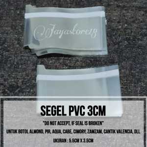 SEGEL PLASTIK PVC 3cm BOTOL 3CM 3.5CM TUTUP BOTOL AQUA MARJAN ZAMZAM JELLY 100ML PIR 250ML Valencia 350ML ALMOND 500ML 1LITER 5.5cm x 3.5cm SEGEL PLASTIK DISTRIBUTOR GROSIR BOTOL TOPLES JAR MURAH DISTRIBUTOR GROSIR BOTOL TOPLES JAR MURAH jayastore18