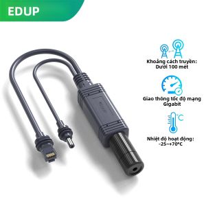 Bộ Chia Tín Hiệu PoE Gigabit Cách Ly EDUP 100W Giao Diện RJ45 1000Mbps Cho StarLink Mini Dishy - Kết Nối Mạng Ổn Định Và Đáng Tin Cậy
