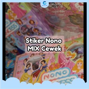 STIKER NONO MIX KARAKTER CEWEK ECER 1 LEMBAR