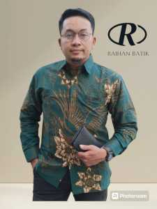 GURDO IJO Kemeja Batik Pria Lengan Panjang Premium Full Furing