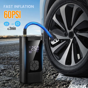 Car Tire Wireless Inflator Portable Air Pump With 3*1500mAh Wireless Charging Tire Inflator B-attery Tire Inflator 25L/Min Handheld Tire Inflator Suitable For Cars Bicycles Electric Vehicles Balls Motorcycles.