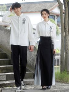 XILANDUO | Autumn Gradual Color Vintage Style Qipao Skirt Set