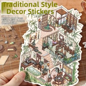 High Difficulty Chinese Style 3D Scenery Stickers Immersive DIY Intelligent Relaxation