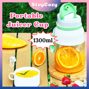 1300ML Portable Juicer Cup Fruit Blender Mixer Shaker with 38 Blades Wireless Smoothie Maker Multifunctional Mesin Juice