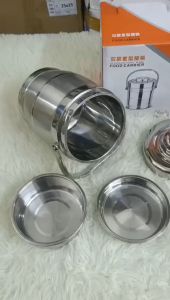 Hộp đựng thực phẩm Inox dày siêu bền Cà mên đựng cơm Nhập khẩu size 2.2lít