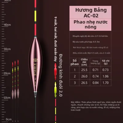 Phao Câu Cảm Biến Cao Chống Gió Phao Nổi Sáng