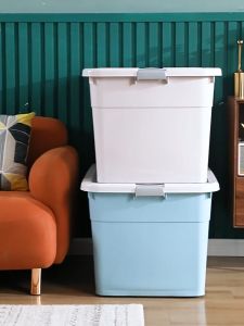 LOVO กล่องเก็บของ กล่องพลาสติกมีล้อ ใบใหญ่ กล่องเก็บของ กล่องพลาสติก กล่องพลาสติกอเนกประสงค์ 40-300L