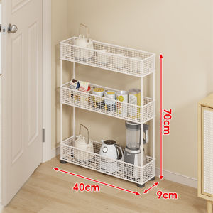 evesigar | Ultra Thin Multi-level Rolling Storage Cabinet
