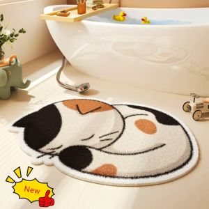 Bathroom Rug Machine Washable Bathroom Floor Mat Extra Soft Absorbent Non-Slip Bath Rug