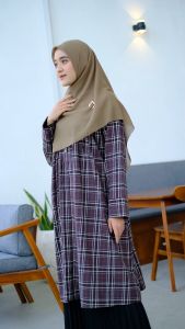 Audina Dzakiyah Tunik Bahan Flanel Premium Lembut & Halus