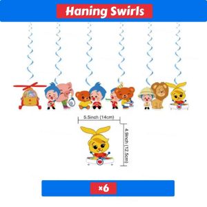 Potdemiel | Cartoon Clown Theme Baby Shower Gift Disposable NapkinsPlate Cup Bag Banner Tablecloth Children Circus Birthday Party Decoration