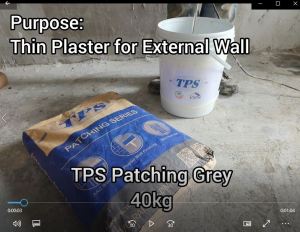 TPS Patching Grey Thin Render For Hollow BlockPlastered and IBS Wall 556 40kg