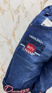 Celana Jeans Pendek Anak Cowok Model Stikbalik Full Bordir Untuk Anak Umur 2 Sampai Dengan 11 Tahun