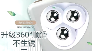 4Pcs Roda Tempel Mini Serbaguna 360° Stainless Universal Roda Kastor Roda Furniture Meja Lemari