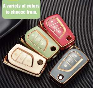 Key Cover For Toyota Innova G Flipkey Hilux Fortuner Altis Flip key Soft TPU