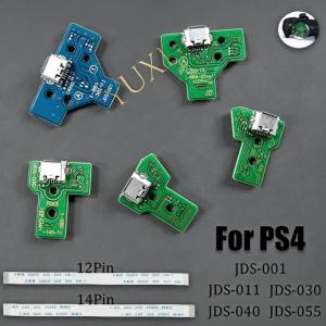 Brand New 12Pin 14Pin USB Charging Port Socket Circuit Board JDS 001 011 030 040 055 For PS4 Controller Repair Parts Replacement