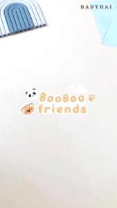 BABY HAI BooBoo Friends Set Setelan Kancing Pundak Baju Pendek Celana Pendek
