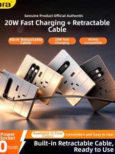 jabra | 20W Fast USB Charging Extendable Retractable Cord Ultra-thin Outlet 146