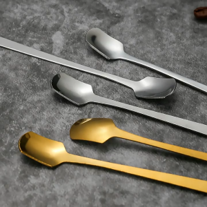 Stainless steel seasoning spoon warm cup gift spoon long handle ice spoon coffee stirring spoon