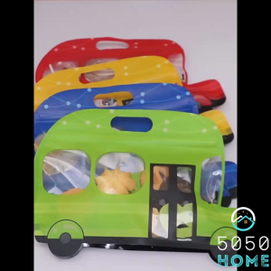 5050HOME School Bus Goodies Bag Children Days Packaging Bag Birthday Party For Kids Door Gift Bag