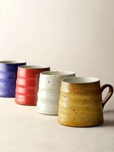 Handmade Coarse Ceramics Coffee Cup Japanese Style Retro Mug Creative Couple Matching Cups Home Use Water Cup