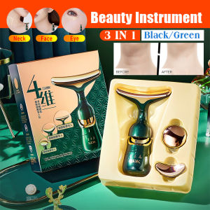 3 In 1 EMS Face Massager Neck Facial Eye Massage Lift Face Introducer Microcurrent Skin Rejuvenation Anti Aging Beauty Device三合一美容导入