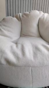 Modern Casual Fabric Shaggy Sofa