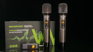 RAYHAYES RG-VX2 Metal Wireless Microphone UHF Professional Rechargeable Handheld Mic for Anime Space Performance Focus