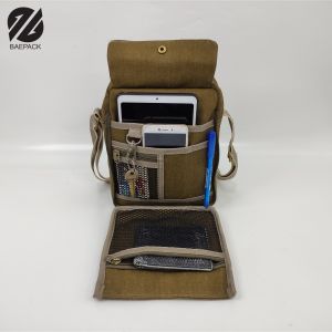 Baepack Tas Selempang Pria Premium Kanvas Xavier Mocca / Sling Bag / Tas Bahu Cowok Canvas / Organizer Travel Bag