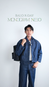[Mua 3 giảm 10%] Leonardo Balo Nam Monogram Neo X-Day Da Microfiber Cao Cấp Họa Tiết LEO Độc Quyền Đựng Vừa Laptop Chống Thấm Nước