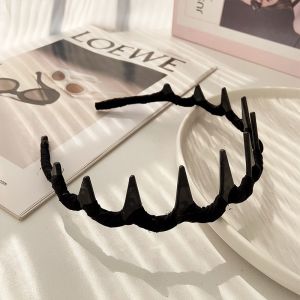 Womens Sweet New Wave Hairband Non Slip Loose Texture Tooth Comb Easy to Wear Comfortable Feeling Fashionable Hair Clip