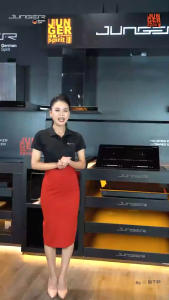 Bếp đôi điện từ hồng ngoại Junger MTD71 tổng công suất 4400W thiết kế bếp đôi đa năng lắp âm gọn