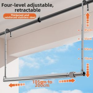 XINGYOU | Stainless Steel Telescopic And Lift Adjustable Clothes Drying Rack