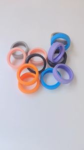 8PC Karet Pelindung Roda Koper / Silikon Ring Protector Cover Roda Koper Cincin Karet