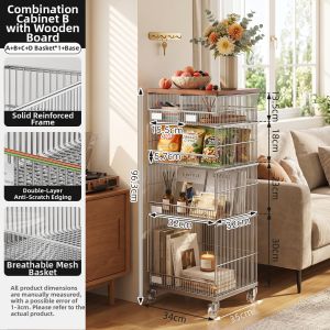 Vintage Mobile Multifunction Snack Trolley