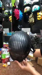 Mũ 1/2 dáng sò carbon - mũ nửa đầu dáng sò carbon