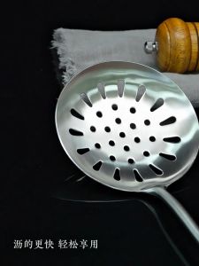 Penapis Minyak Peralatan Dapur Keluli Tahan Karat / Penyaring Makanan / Senduk Sup