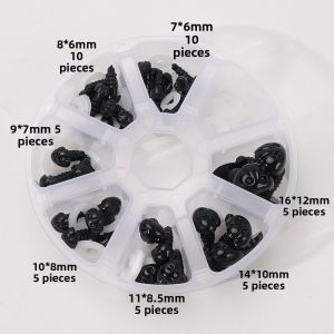 QINGPIN | DIY Doll Toy Nose Decoration 3D Direct Insert Black Brown